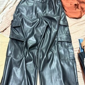 A New Day Black Faux Leather Pants